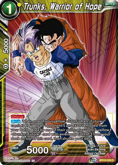TRUNKS, WARRIOR OF HOPE
