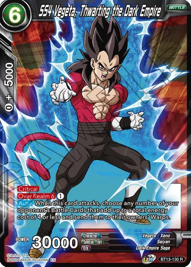 SS4 VEGETA, THWARTING THE DARK EMPIRE