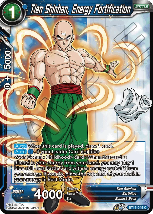 TIEN SHINHAN, ENERGY FORTIFICATION