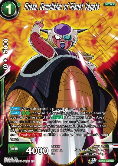 FRIEZA, DEMOLISHER OF PLANET VEGETA