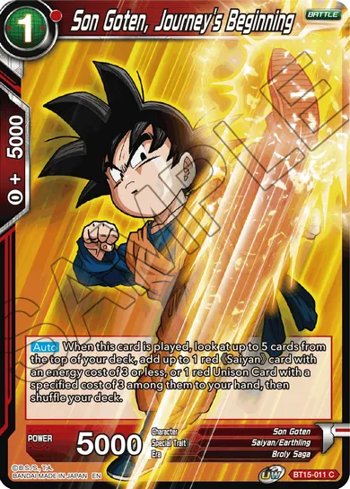 SON GOTEN, JOURNEY'S BEGINNING