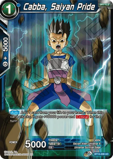 CABBA, SAIYAN PRIDE