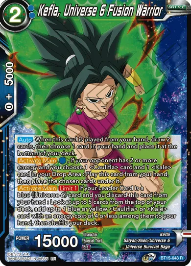 KEFLA, UNIVERSE 6 FUSION WARRIOR
