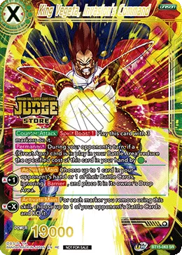 KING VEGETA, INVASION'S COMMAND