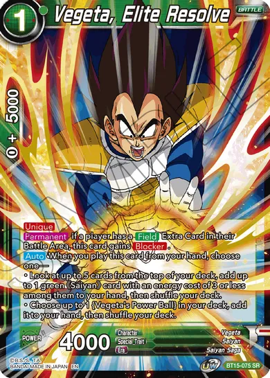 VEGETA, ELITE RESOLVE