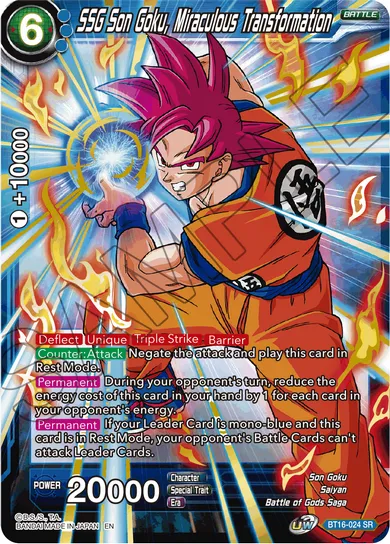 SSG SON GOKU, MIRACULOUS TRANSFORMATION