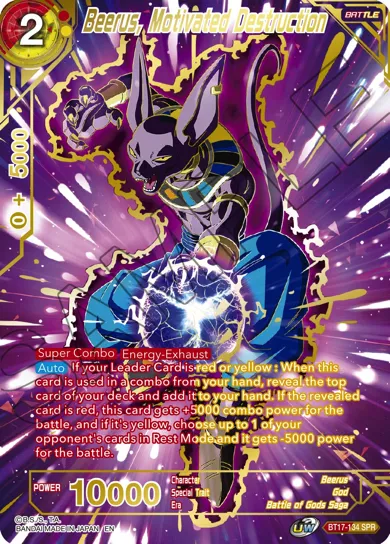 BEERUS, MOTIVATED DESTRUCTION