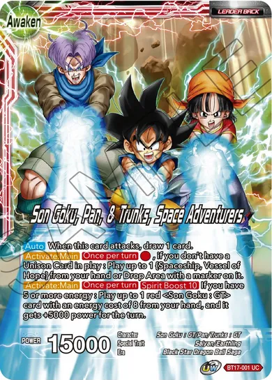 SON GOKU, PAN, & TRUNKS, SPACE ADVENTURERS