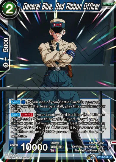 GENERAL BLUE, RED RIBBON OFFICER
