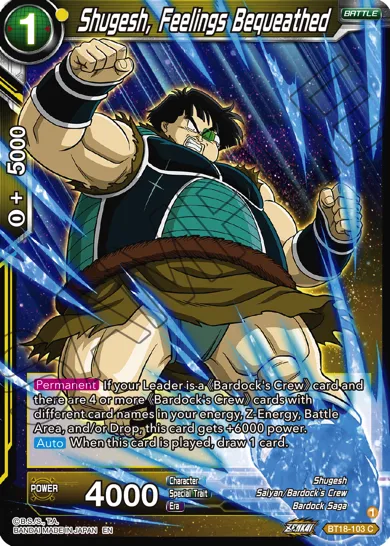 SHUGESH, FEELINGS BEQUEATHED