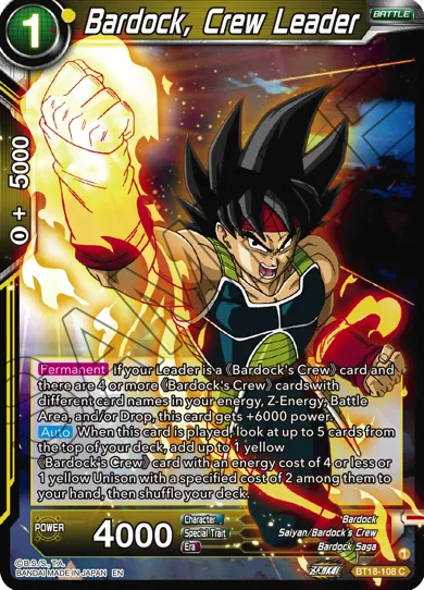 BARDOCK, CREW LEADER