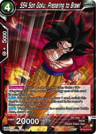 SS4 SON GOKU, PREPARING TO BRAWL
