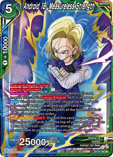 ANDROID 18, MEASURELESS STRENGTH