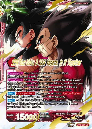 SS4 SON GOKU & SS4 VEGETA, IN IT TOGETHER