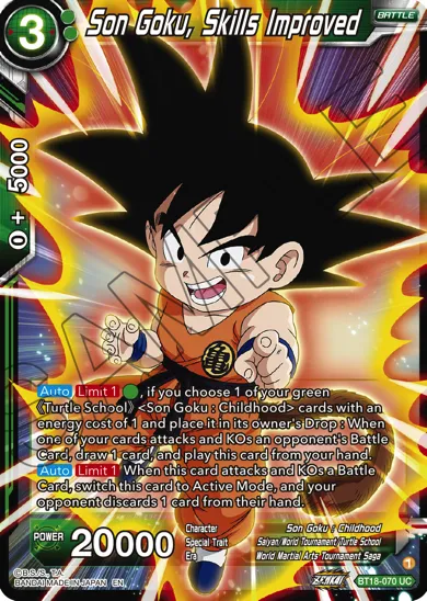 SON GOKU, SKILLS IMPROVED