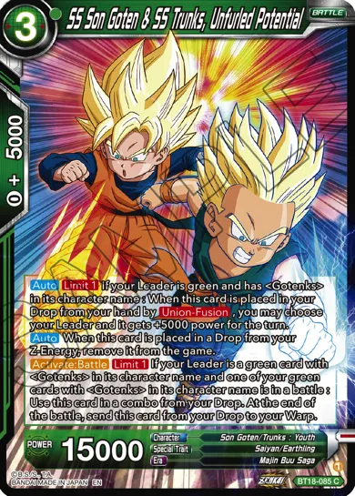 SS SON GOTEN & SS TRUNKS, UNFURLED POTENTIAL