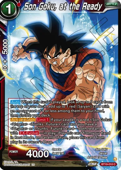 SON GOKU, AT THE READY
