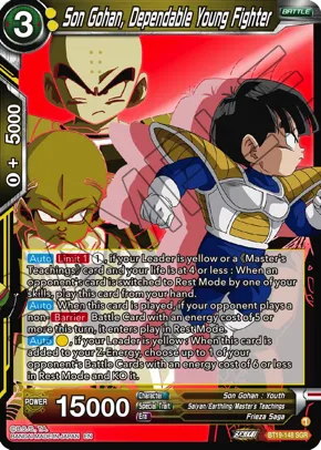 SON GOHAN, DEPENDABLE YOUNG FIGHTER