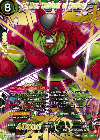 CELL MAX, DELIVERER OF DESPAIR