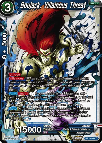 BOUJACK, VILLAINOUS THREAT