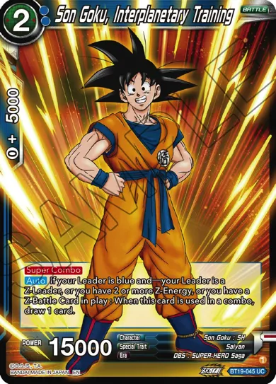 SON GOKU, INTERPLANETARY TRAINING