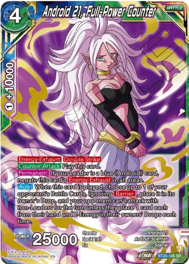 ANDROID 21, FULL-POWER COUNTER