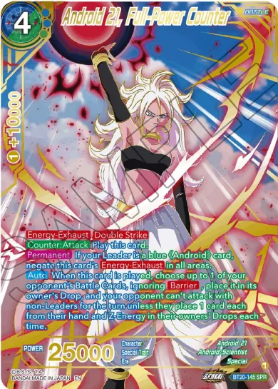 ANDROID 21, FULL-POWER COUNTER