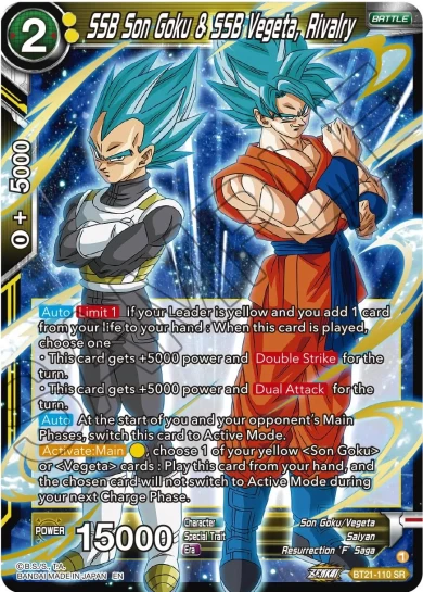 SSB SON GOKU & SSB VEGETA, RIVALRY