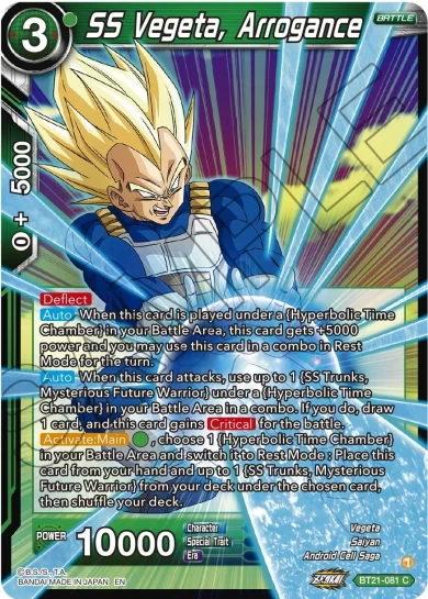 SS VEGETA, ARROGANCE