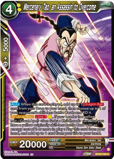 MERCENARY TAO, AN ASSASSIN TO OVERCOME