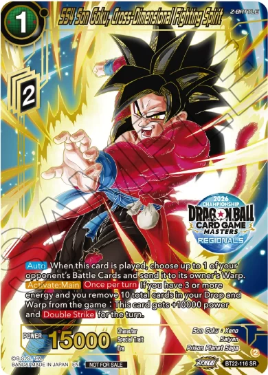SS4 SON GOKU, CROSS-DIMENSIONAL FIGHTING SPIRIT