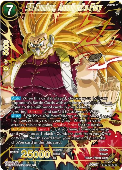 SS CUMBER, ASSAILANT'S FURY