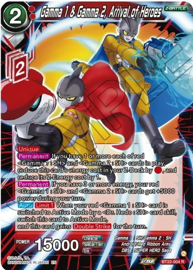 GAMMA 1 & GAMMA 2, ARRIVAL OF HEROES