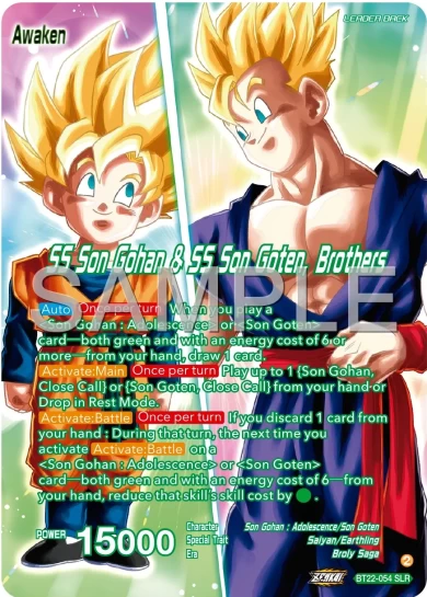 SS SON GOHAN & SS SON GOTEN, BROTHERS