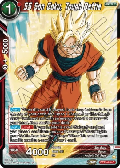 SS SON GOKU, TOUGH BATTLE