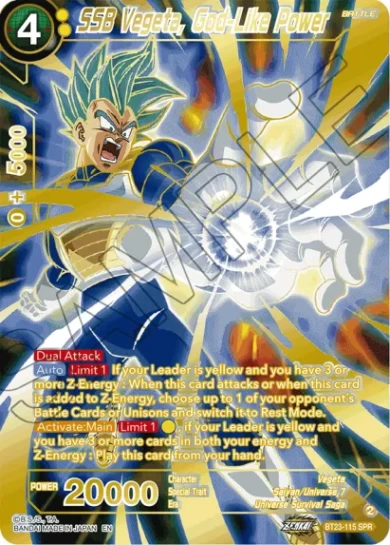 SSB VEGETA, GOD-LIKE POWER