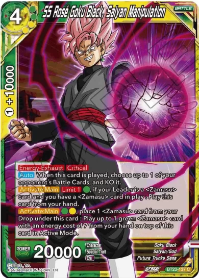 SS ROSE GOKU BLACK, SAIYAN MANIPULATION