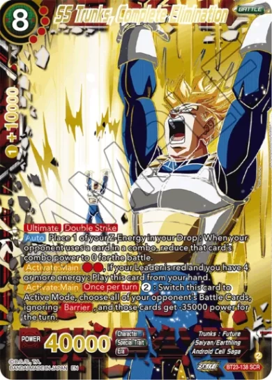 SS TRUNKS, COMPLETE ELIMINATION