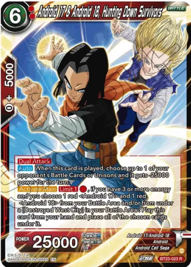 ANDROID 17 & ANDROID 18, HUNTING DOWN SURVIVORS