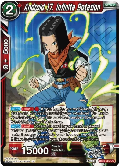ANDROID 17, INFINITE ROTATION
