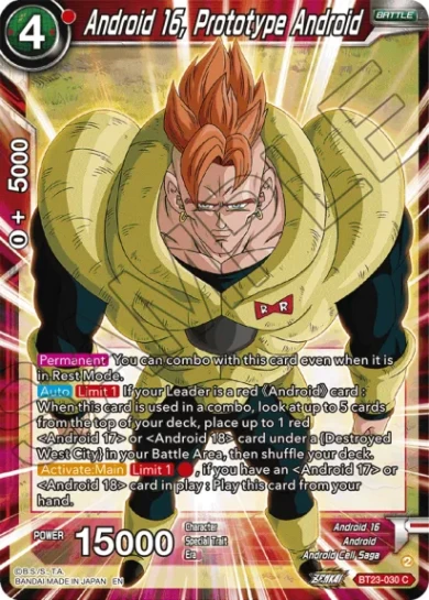 ANDROID 16, PROTOTYPE ANDROID