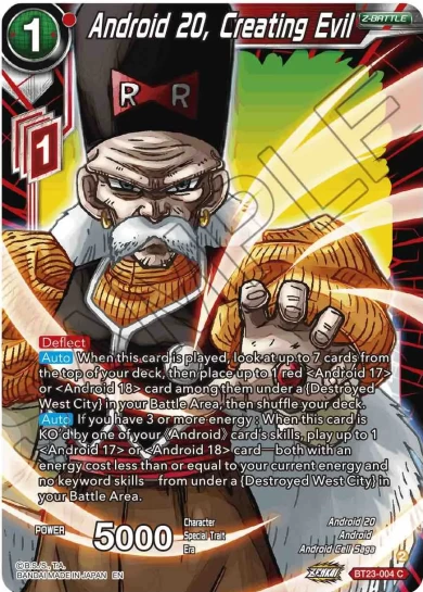 ANDROID 20, CREATING EVIL