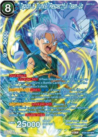 TAPION & TRUNKS, RESPECTFUL TEAM-UP