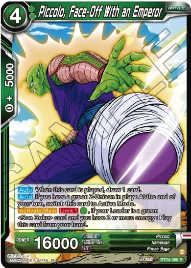PICCOLO, FACE-OFF WITH AN EMPEROR