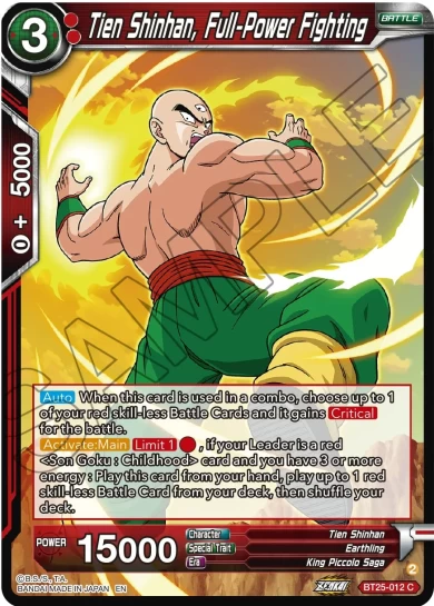 TIEN SHINHAN, FULL-POWER FIGHTING