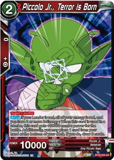 PICCOLO JR., TERROR IS BORN