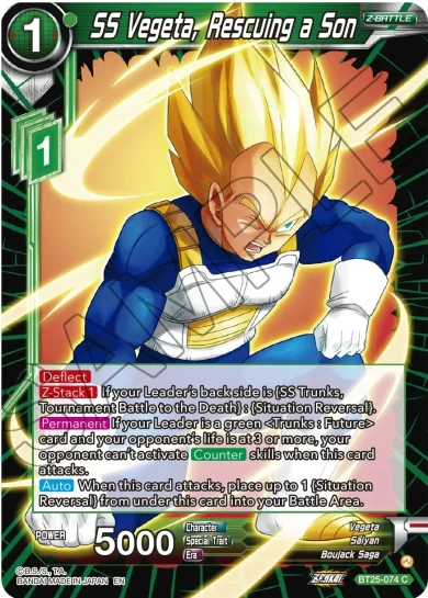 SS VEGETA, RESCUING A SON