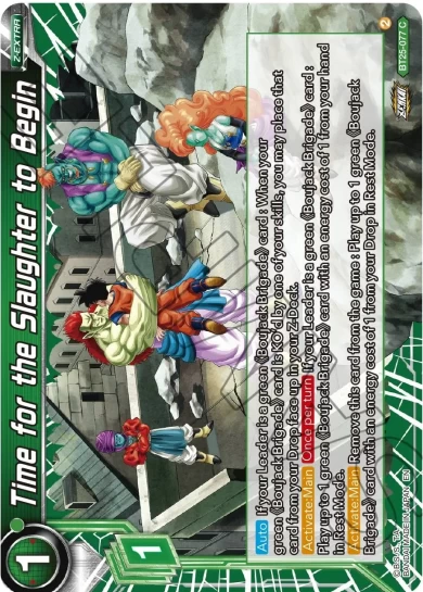 TIME FOR THE SLAUGHTER TO BEGIN