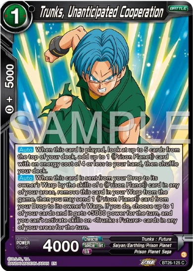 TRUNKS, UNANTICIPATED COOPERATION