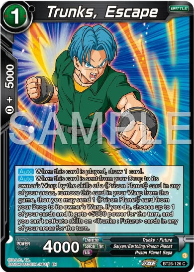 TRUNKS, ESCAPE